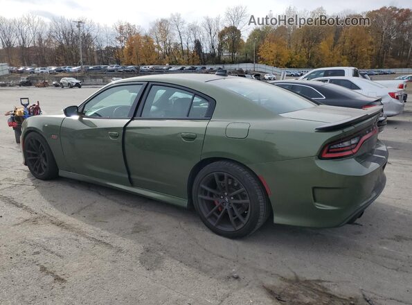 2C3CDXGJ5KH650423 2019 DODGE CHARGER Green Rear left