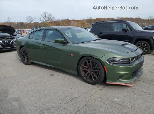 2C3CDXGJ5KH650423 2019 DODGE CHARGER Green Front right