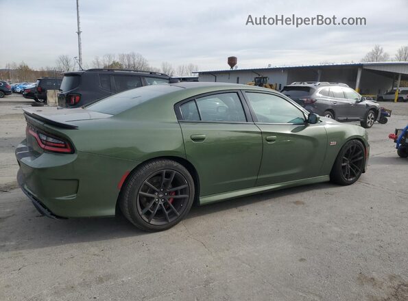 2C3CDXGJ5KH650423 2019 DODGE CHARGER Green Rear right