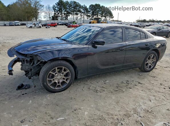 2C3CDXJG2HH557641 2017 DODGE CHARGER Черный Передняя левая четверть
