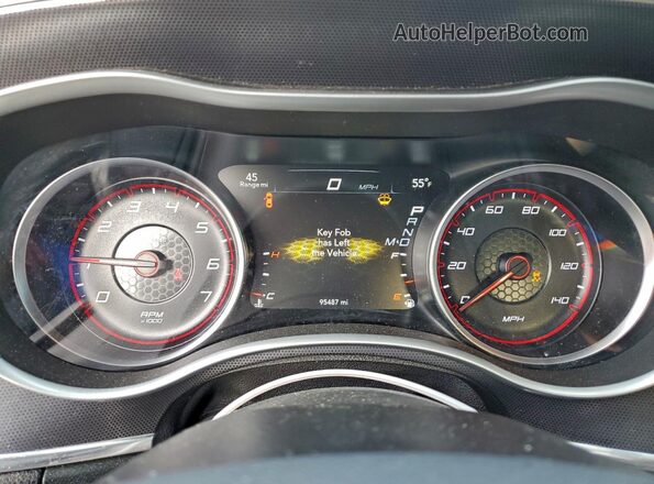 2C3CDXJG2HH557641 2017 DODGE CHARGER Черный Вид щитка приборов