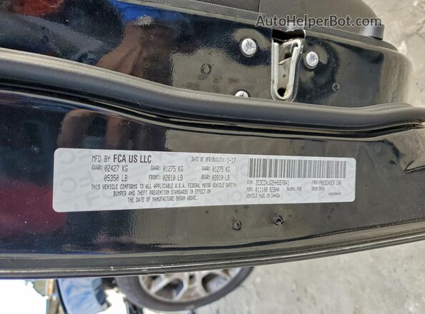 2C3CDXJG2HH557641 2017 DODGE CHARGER Черный Вид подкапотного пространства