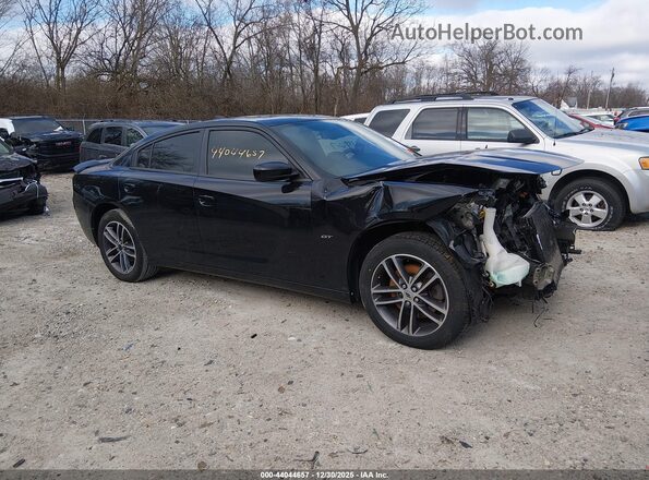 2C3CDXJG2JH130529 2018 DODGE CHARGER Black უკანა სალონის ხედი