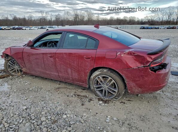 2C3CDXJG6KH749751 2019 DODGE CHARGER Бордовый Задняя левая четверть