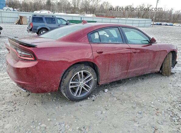 2C3CDXJG6KH749751 2019 DODGE CHARGER Бордовый Задняя правая четверть