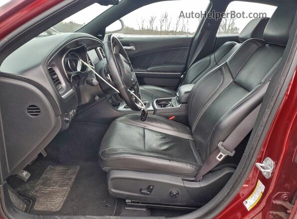 2C3CDXJG6KH749751 2019 DODGE CHARGER Бордовый Вид салона спереди