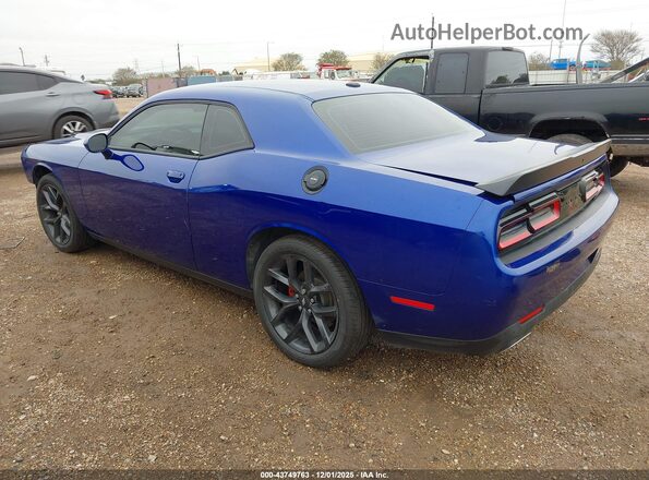 2C3CDZAG7NH151636 2022 DODGE CHALLENGER Синий Задняя левая четверть