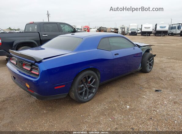 2C3CDZAG7NH151636 2022 DODGE CHALLENGER Синий Задняя правая четверть