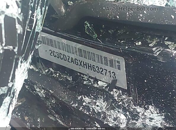 2C3CDZAGXHH632713 2017 DODGE CHALLENGER Черный Вид подкапотного пространства