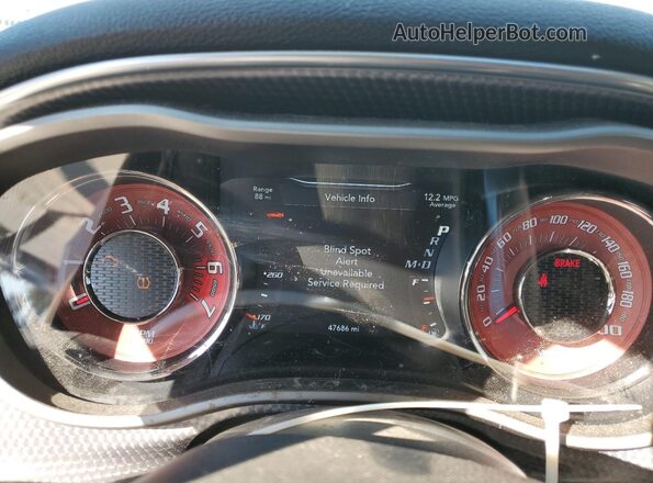 2C3CDZC93HH553995 2017 DODGE CHALLENGER Белый Вид щитка приборов