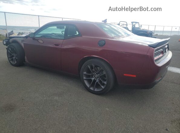 2C3CDZFJ2PH654563 2023 DODGE CHALLENGER Темно-бордовый Задняя левая четверть