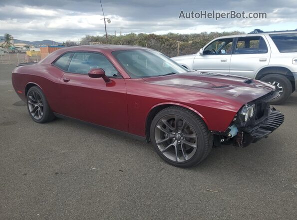 2C3CDZFJ2PH654563 2023 DODGE CHALLENGER Темно-бордовый Передняя правая четверть