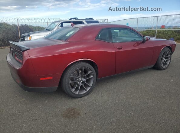 2C3CDZFJ2PH654563 2023 DODGE CHALLENGER Темно-бордовый Задняя правая четверть