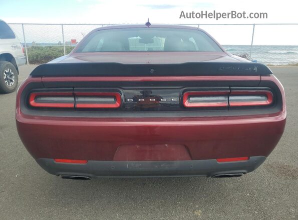 2C3CDZFJ2PH654563 2023 DODGE CHALLENGER Темно-бордовый Вид сзади