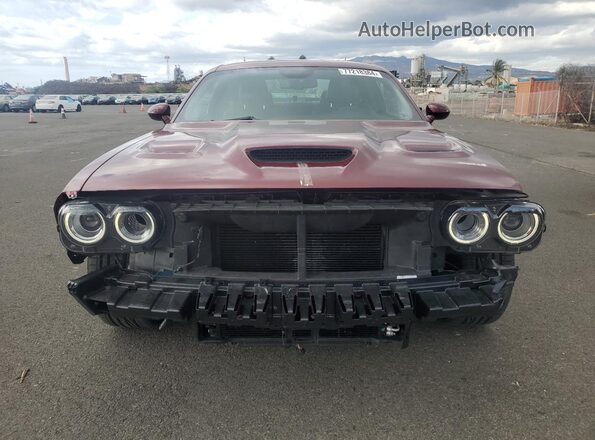 2C3CDZFJ2PH654563 2023 DODGE CHALLENGER Темно-бордовый Вид спереди