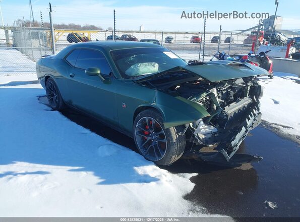 2C3CDZFJ3MH510368 2021 DODGE CHALLENGER Green Передня права чверть