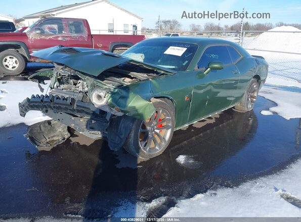 2C3CDZFJ3MH510368 2021 DODGE CHALLENGER Green Передня ліва чверть