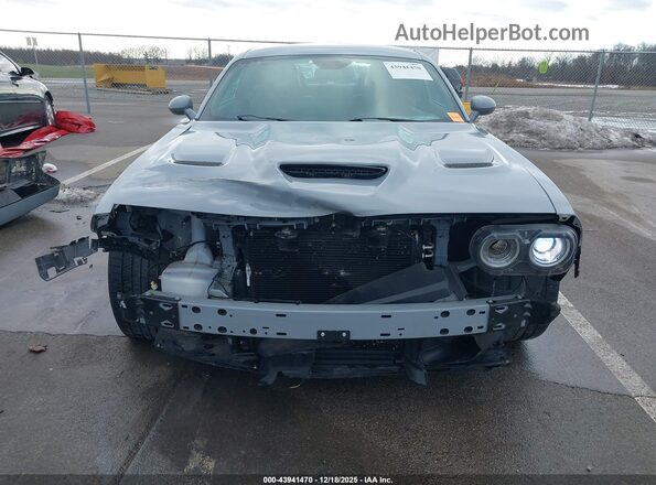 2C3CDZFJXMH521173 2021 DODGE CHALLENGER Gray Вид задньої частини салону