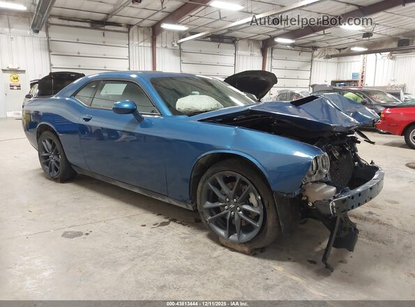 2C3CDZGGXPH696627 2023 DODGE CHALLENGER Blue Przód prawy