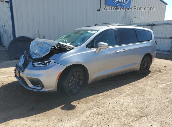 2C4RC1BG0MR530902 2021 CHRYSLER PACIFICA Silver წინა მარცხენა ხედი სამი მეოთხედიდან
