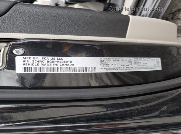 2C4RC1BG5PR528910 2023 CHRYSLER PACIFICA Black Սալոնի 360 աստիճան տեսք