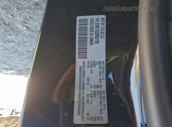 2C4RC1CG2SR521789 2025 CHRYSLER VOYAGER Black Widok naklejki z numerem VIN