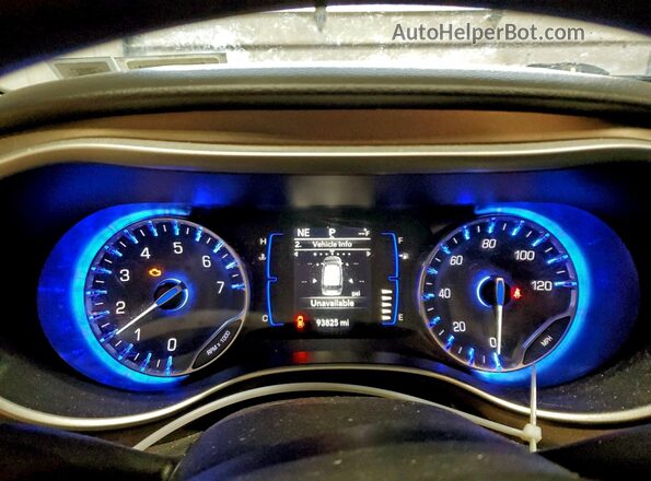 2C4RC1CG6JR133284 2018 CHRYSLER PACIFICA Silver Widok zestawu wskaźników