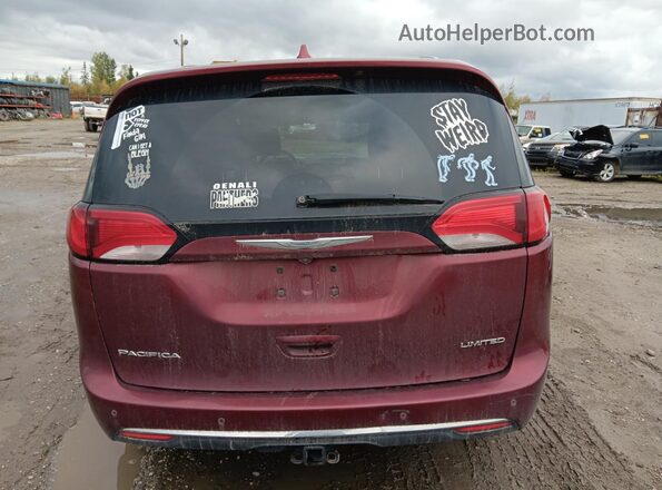 2C4RC1GG9HR627787 2017 CHRYSLER PACIFICA Red უკანა ხედი