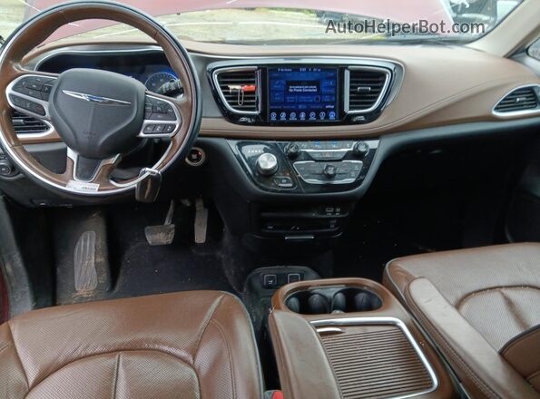 2C4RC1GG9HR627787 2017 CHRYSLER PACIFICA Red წინა პანელის ხედი
