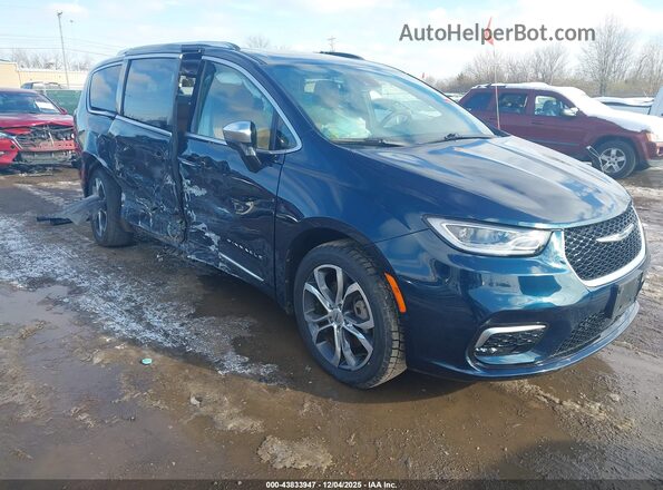 2C4RC3PG1PR555011 2023 CHRYSLER PACIFICA Синий Передняя правая четверть