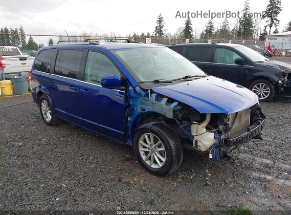 2C4RDGCG4LR253491 2020 DODGE GRAND CARAVAN Синий Передняя правая четверть