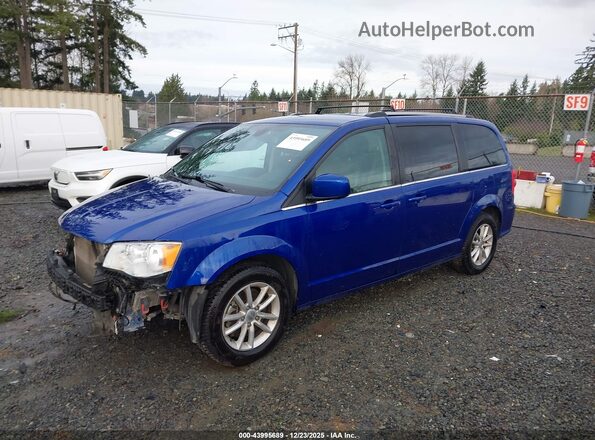 2C4RDGCG4LR253491 2020 DODGE GRAND CARAVAN Синий Передняя левая четверть