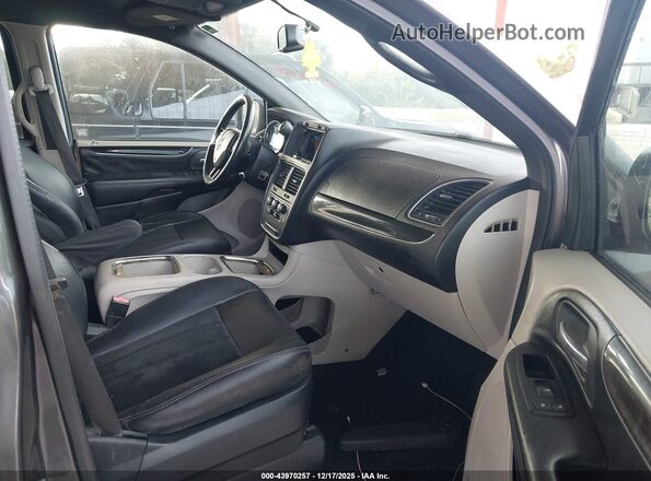 2C4RDGCG7JR184034 2018 DODGE GRAND CARAVAN Gray Widok wnętrza z przodu