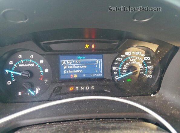 2FMGK5B88HBA05476 2017 FORD FLEX Black Instrument cluster view