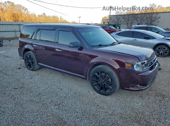 2FMGK5C83JBA00383 2018 FORD FLEX Темно-бордовый Передняя правая четверть