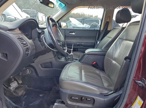 2FMGK5C83JBA00383 2018 FORD FLEX Темно-бордовый Вид салона спереди