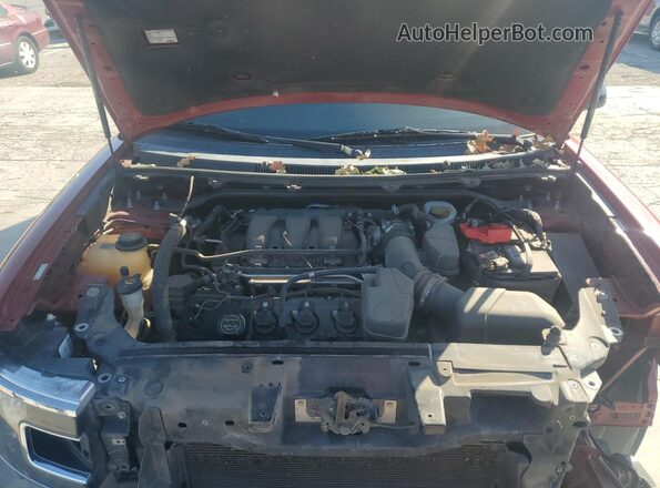2FMGK5C85HBA06521 2017 FORD FLEX Красный Вид подкапотного пространства
