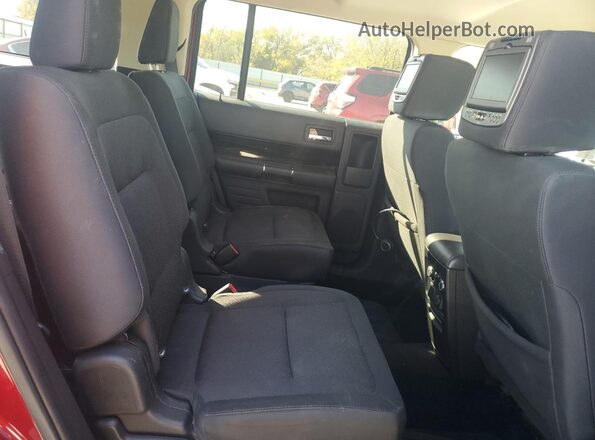 2FMGK5C85HBA06521 2017 FORD FLEX Красный Вид задней части салона