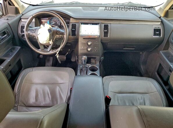 2FMGK5C85HBA09242 2017 FORD FLEX Silver Dashboard view