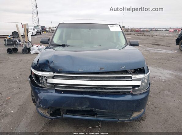 2FMGK5C89HBA06473 2017 FORD FLEX Синий Вид щитка приборов