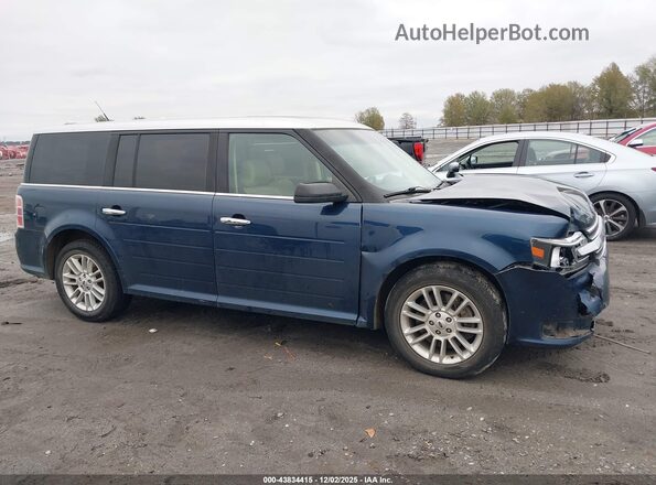 2FMGK5C89HBA06473 2017 FORD FLEX Синий Вид задней части салона