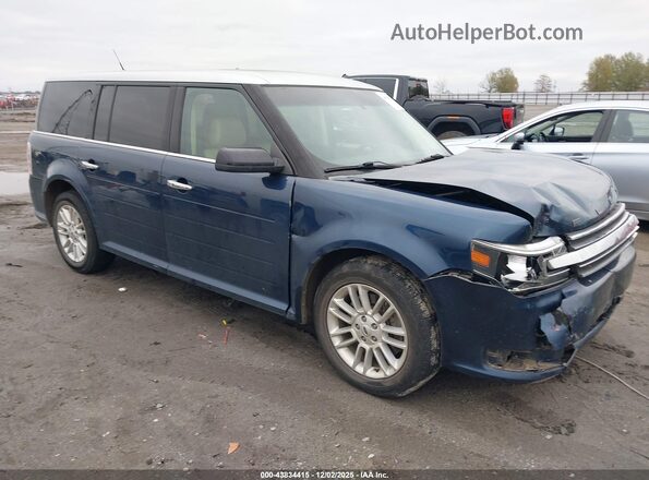 2FMGK5C89HBA06473 2017 FORD FLEX Синий Передняя правая четверть