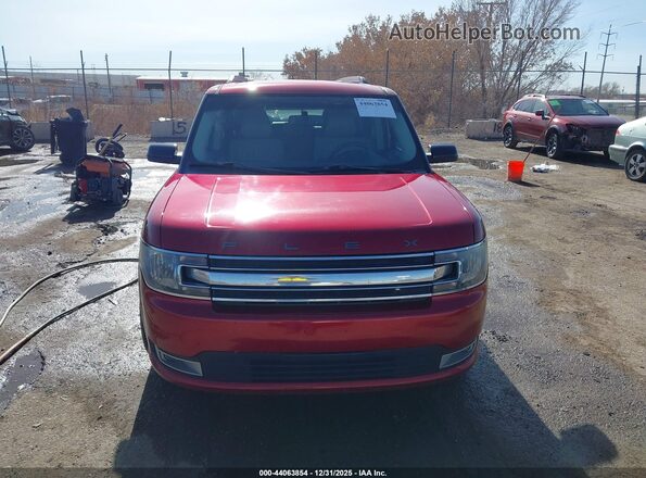 2FMHK6C80GBA11845 2016 FORD FLEX Красный Вид щитка приборов