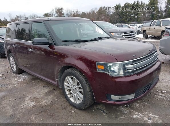 2FMHK6C8XHBA14253 2017 FORD FLEX Темно-бордовый Передняя правая четверть