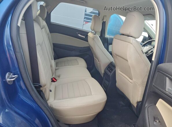 2FMPK3G90LBB34570 2020 FORD EDGE Синий Вид задней части салона