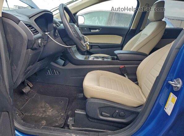 2FMPK3G90LBB34570 2020 FORD EDGE Синий Вид салона спереди