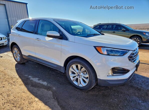 2FMPK3K97LBB24755 2020 FORD EDGE White Przód prawy