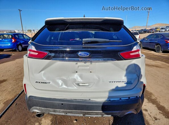 2FMPK3K97LBB24755 2020 FORD EDGE White Widok z tyłu