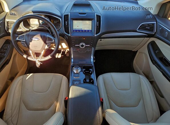 2FMPK3K97LBB24755 2020 FORD EDGE White Widok deski rozdzielczej