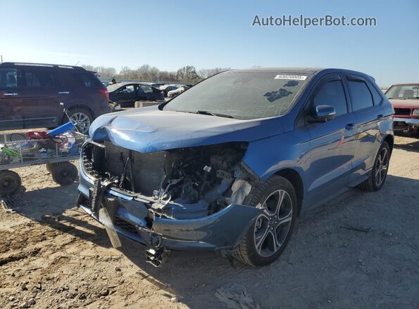 2FMPK4AP9LBA53709 2020 FORD EDGE Blue Front left